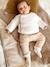 Molton babybroek 6316+Beige gevlekte AOP walvis+kameel+rozen - vertbaudet enfant 