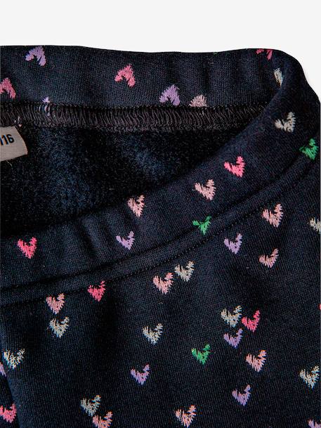 Thermoleggings HAPPY GIRLS meisjes Harten marineblauw - vertbaudet enfant 