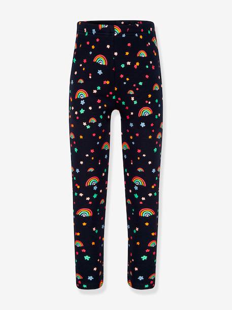 HAPPY GIRLS thermische legging regenboog antraciet+marineblauw - vertbaudet enfant 