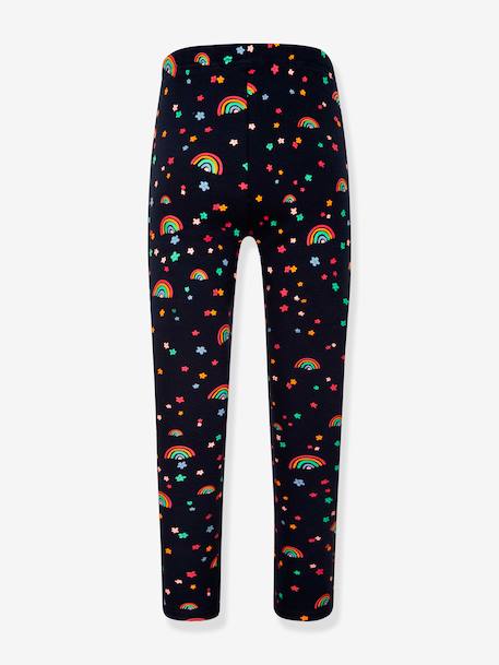 HAPPY GIRLS thermische legging regenboog antraciet+marineblauw - vertbaudet enfant 