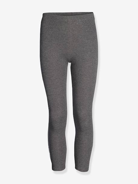 Thermoleggings voor meisjes HAPPY GIRLS Basic antraciet+gemêleerd grijs+marineblauw+roze (poederkleur)+snoepjesroze+zwart - vertbaudet enfant 