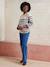 Rechtstreeks zwangerschapsbroek met naadloze band denimgrijs+ecru+ongewassen denim+stone - vertbaudet enfant 