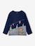 Jongensshirt met kerstprint dennen+marineblauw - vertbaudet enfant 