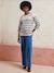Rechtstreeks zwangerschapsbroek met naadloze band denimgrijs+ecru+ongewassen denim+stone - vertbaudet enfant 