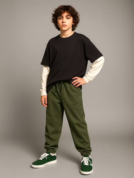 T-shirt 2-in-1 effect JONEN antraciet - vertbaudet enfant 