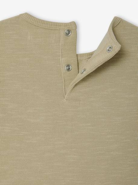 T-shirt baby lange mouwen kaki - vertbaudet enfant 