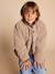 Sherpajas met luipaardvoering, capsulecollectie moeder-dochter ENVIE DE FRAISE taupe - vertbaudet enfant 