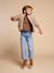Sherpajas met luipaardvoering, capsulecollectie moeder-dochter ENVIE DE FRAISE taupe - vertbaudet enfant 