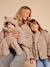 Sherpajas met luipaardvoering, capsulecollectie moeder-dochter ENVIE DE FRAISE taupe - vertbaudet enfant 