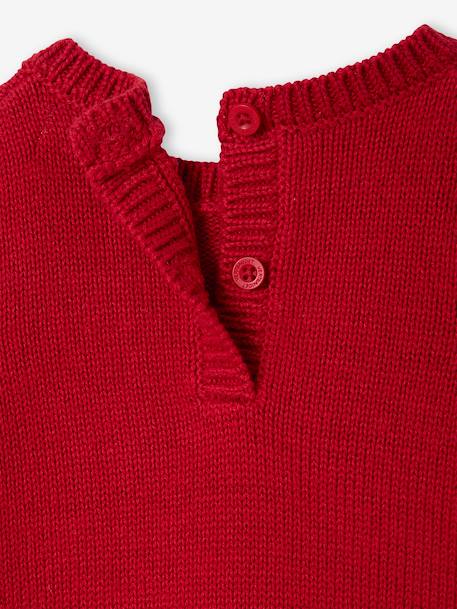 Kersttrui voor babyjongens met rendiermotief rood - vertbaudet enfant 