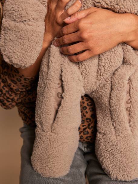 Gemengde combipilote met luipaardvoering capsule familie ENVIE DE FRAISE taupe - vertbaudet enfant 