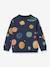Thora bedrukte sweater marineblauw+rozen - vertbaudet enfant 