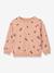 Thora bedrukte sweater marineblauw+rozen - vertbaudet enfant 