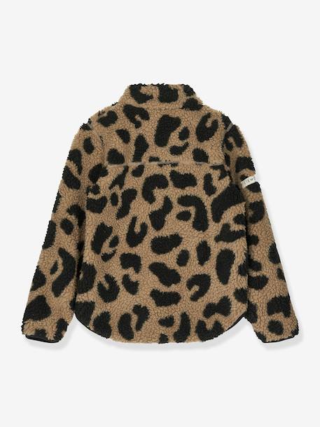 Nolan fleece jas bruin+marineblauw+rozen - vertbaudet enfant 