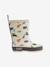Mason thermische regenlaarzen grijs+marineblauw+rozen - vertbaudet enfant 