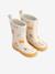Mason thermische regenlaarzen grijs+marineblauw+rozen - vertbaudet enfant 