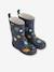 Mason thermische regenlaarzen grijs+marineblauw+rozen - vertbaudet enfant 