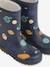 Mason thermische regenlaarzen grijs+marineblauw+rozen - vertbaudet enfant 