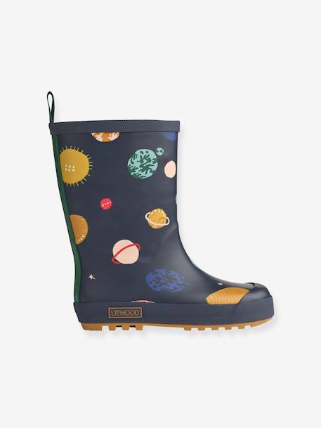 Mason thermische regenlaarzen grijs+marineblauw+rozen - vertbaudet enfant 