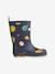 Mason thermische regenlaarzen grijs+marineblauw+rozen - vertbaudet enfant 
