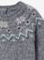 Jacquard kersttrui voor baby's familie capsulecollectie gemêleerd grijs - vertbaudet enfant 
