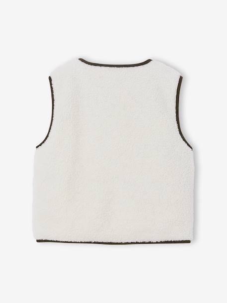 Omkeerbaar vestje kindercapsule familie ecru - vertbaudet enfant 