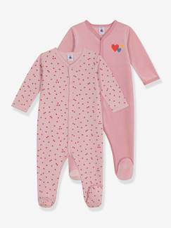 -Set van 2 pyjama's voor baby van katoen PETIT BATEAU