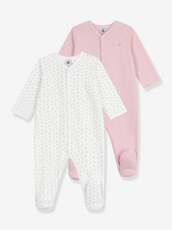 -Set van 2 baby pyjama's in katoen met PETIT BATEAU print