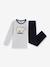 Kinderpyjama in fluweel / velours PETIT BATEAU grijs - vertbaudet enfant 