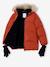 Donsjack met capuchon, fleecevoering en wanten of handschoenen amber+dennen - vertbaudet enfant 