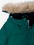 Donsjack met capuchon, fleecevoering en wanten of handschoenen amber+dennen - vertbaudet enfant 