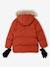 Donsjack met capuchon, fleecevoering en wanten of handschoenen amber+dennen - vertbaudet enfant 