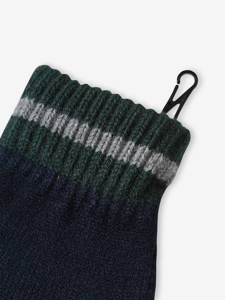 Kerstset muts rendier + snood + wanten/handschoenen jongen marineblauw - vertbaudet enfant 