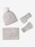 Kerstcadeauset voor meisjes muts + snood + wanten/handschoenen gemêleerd beige - vertbaudet enfant 
