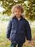 Parka sweater met capuchon voor jongens marineblauw - vertbaudet enfant 