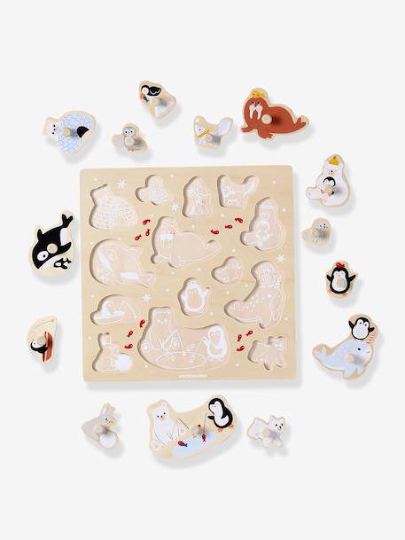 BANQUISE houten FSC®-knop puzzel hout - vertbaudet enfant 