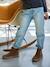 Mom jeans voor meisjes denimgrijs+lichtblauw+middenblauw - vertbaudet enfant 