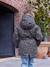 Romantische parka met capuchon voor meisjes groen+marineblauw - vertbaudet enfant 