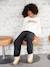 Wijde jeans met omslag voor meisjes zwart denim - vertbaudet enfant 