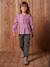 Mom jeans met hartjeszakken op de achterkant Meisje denimgrijs+grijs+stone - vertbaudet enfant 