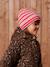 Gestreept set voor meisjes muts + snood + wanten/handschoenen rouge - vertbaudet enfant 