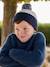 Set jongens muts + snood + handschoenen in colorblock nachtblauw - vertbaudet enfant 