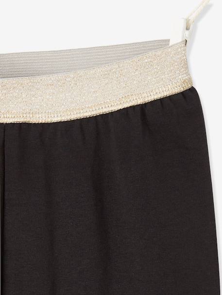 Meisjes legging met iriserende riem gemêleerd grijs+MARINE GRIJS+oudroze+ZWART - vertbaudet enfant 