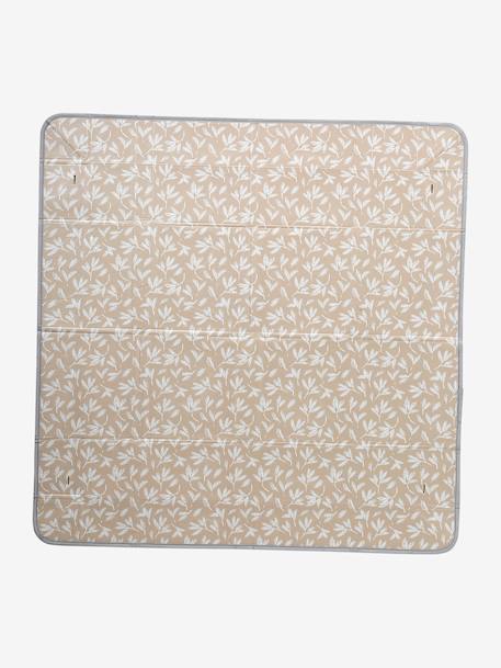 Omkeerbaar en opvouwbaar tapijt met ballen beige+groen - vertbaudet enfant 