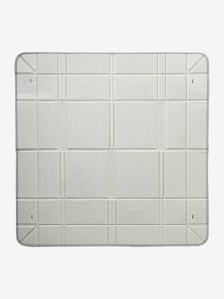 Omkeerbaar en opvouwbaar tapijt met ballen beige+groen - vertbaudet enfant 