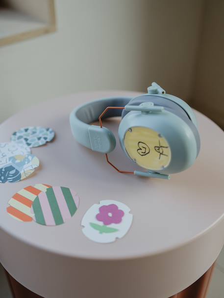 Hoofdtelefoon met ruisonderdrukking Kidynoise - KIDYWOLF blauw - vertbaudet enfant 