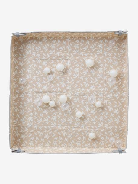 Omkeerbaar en opvouwbaar tapijt met ballen beige+groen - vertbaudet enfant 
