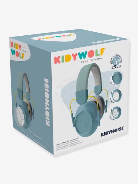 Hoofdtelefoon met ruisonderdrukking Kidynoise - KIDYWOLF blauw - vertbaudet enfant 