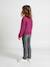 Slim jeans gemiddeld meisjes donkerblauw+gebleekt denim+grijs+middenblauw - vertbaudet enfant 