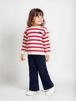 -Ruime ribfluwelen paperbag-stijl broek voor meisjes 